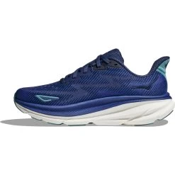 Hoka Clifton 9 Running Shoes Women - Bellwether Blue / Evening Sky -Hoka Shoes Outlet Store hoka clifton 9 womens running shoes bellwether blue evening sky 2 1502368