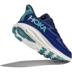 Hoka Clifton 9 Running Shoes Women - Bellwether Blue / Evening Sky -Hoka Shoes Outlet Store hoka clifton 9 womens running shoes bellwether blue evening sky 5 1502371