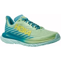 Hoka Mach 5 Running Shoes - Lime Glow / Ocean Mist
