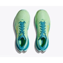 Hoka Mach 5 Running Shoes - Lime Glow / Ocean Mist -Hoka Shoes Outlet Store hoka mach 5 running shoes lime glow ocean mist1 3 1503117