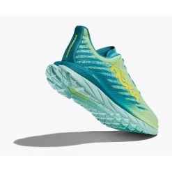 Hoka Mach 5 Running Shoes - Lime Glow / Ocean Mist -Hoka Shoes Outlet Store hoka mach 5 running shoes lime glow ocean mist1 5 1503119