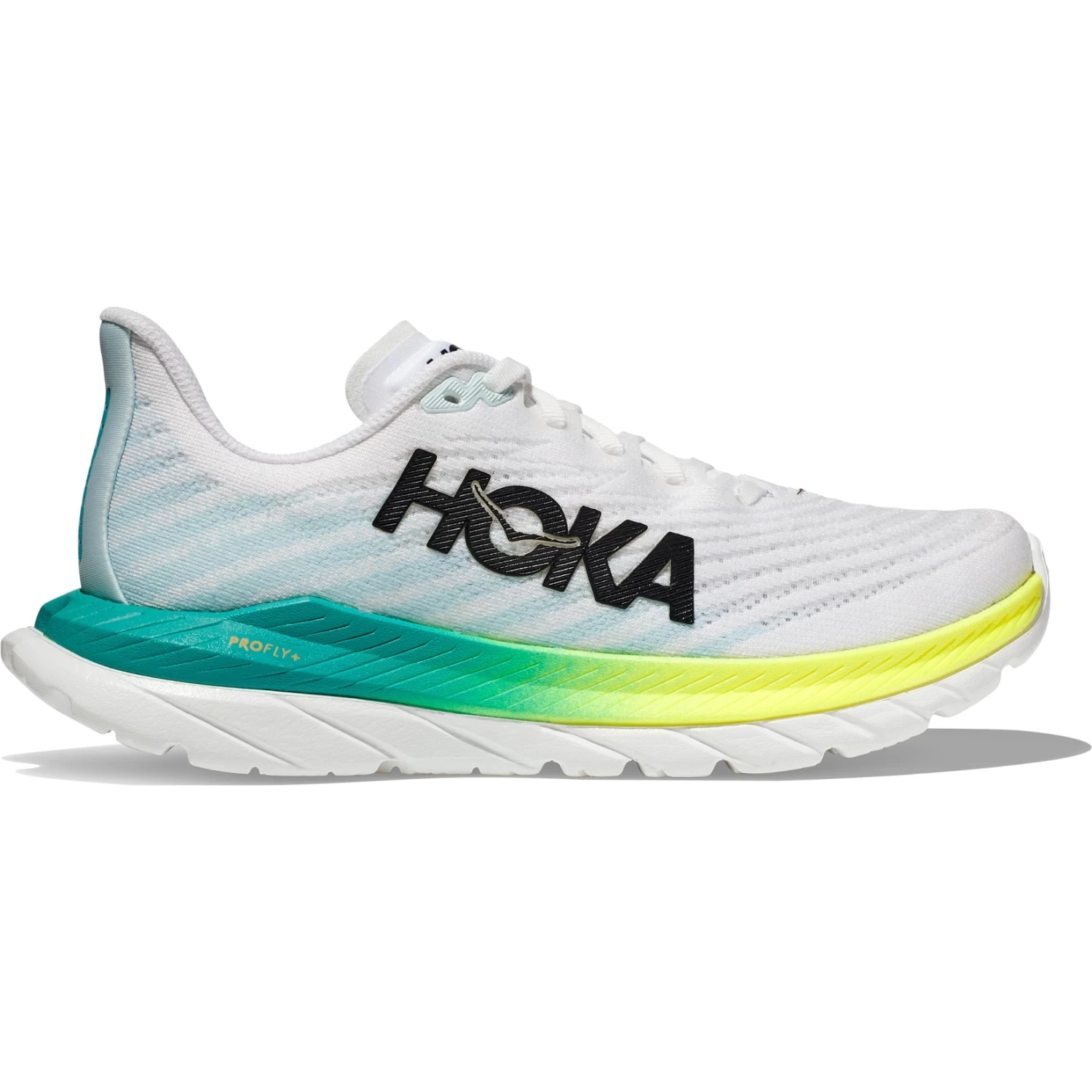 Hoka Mach 5 Running Shoes - White / Blue Glass 3 Hoka Mach 5 Running Shoes - White / Blue Glass - Image 3