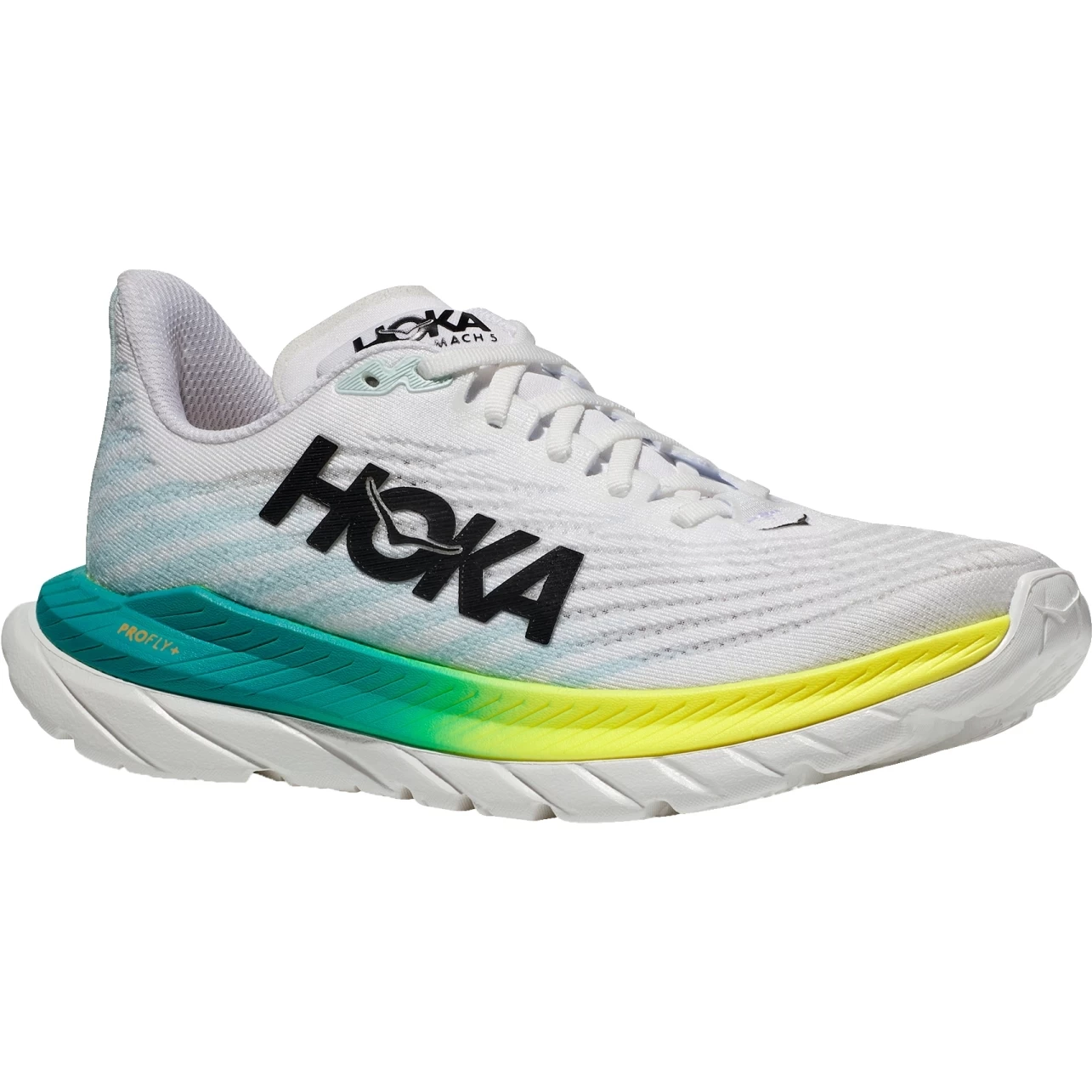 Hoka Mach 5 Running Shoes - White / Blue Glass 1 Hoka Mach 5 Running Shoes - White / Blue Glass