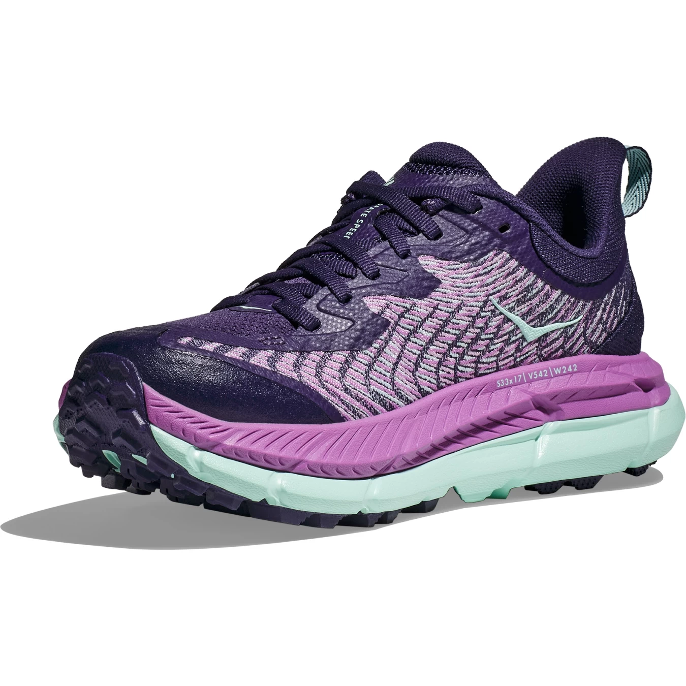 Hoka Mafate Speed 4 Running Shoes Women - Night Sky / Orchid Flower 2 Hoka Mafate Speed 4 Running Shoes Women - Night Sky / Orchid Flower - Image 2