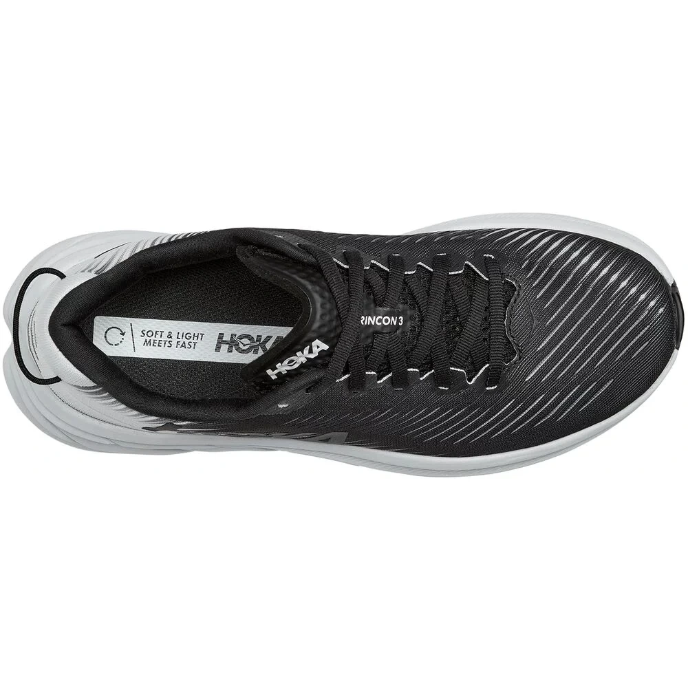 Hoka Rincon 3 Running Shoes Women - Black / White 5 Hoka Rincon 3 Running Shoes Women - Black / White - Image 5