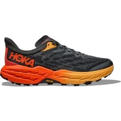 Hoka Speedgoat 5 Wide Running Shoes - Castlerock / Flame -Hoka Shoes Outlet Store hoka speedgoat 5 wide running shoes castlerock flame 1 1503393