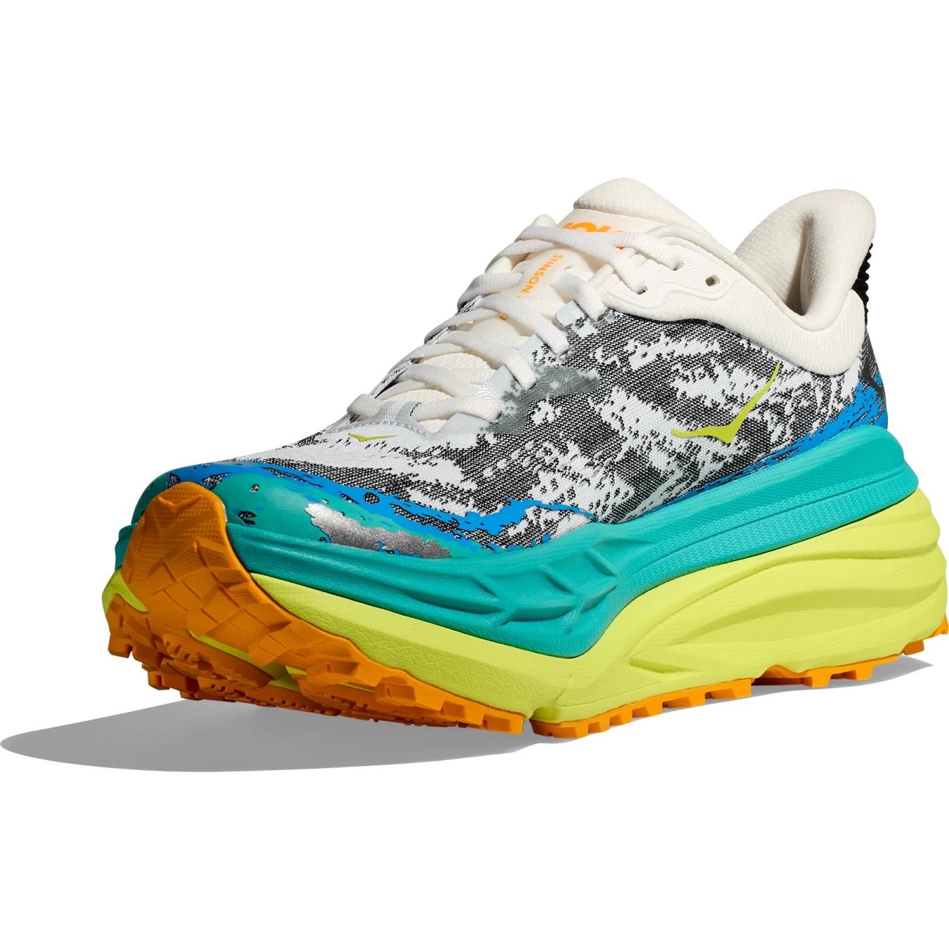 Hoka Stinson 7 Running Shoes Men - White / Evening Primrose 3 Hoka Stinson 7 Running Shoes Men - White / Evening Primrose - Image 3