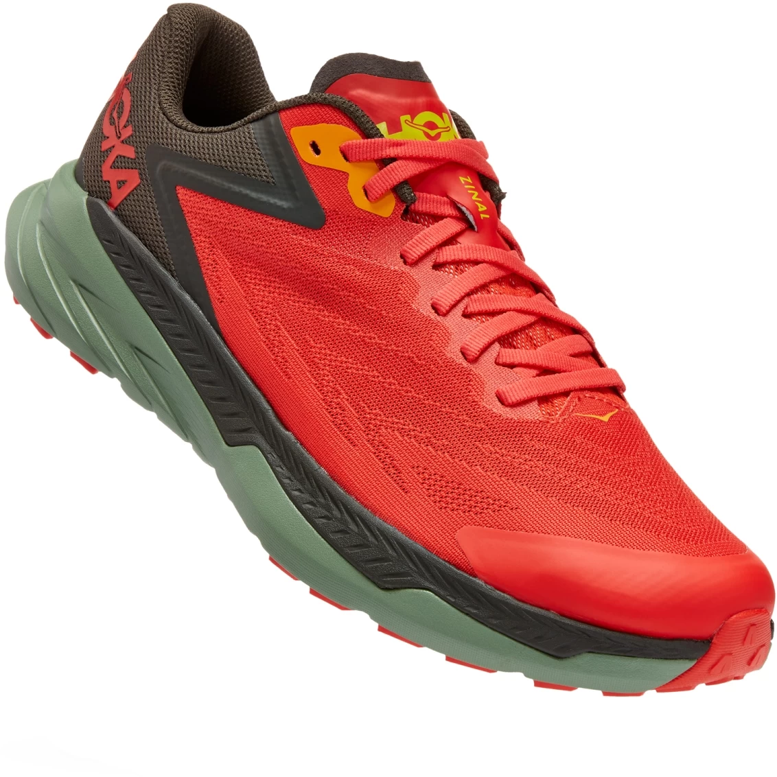 Hoka Zinal Running Shoes - Fiesta / Black Olive 1 Hoka Zinal Running Shoes - Fiesta / Black Olive