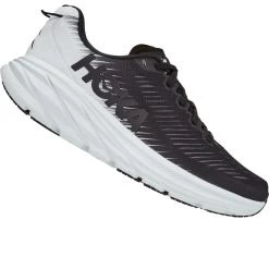 Hoka Rincon 3 Wide Running Shoes - Black / White