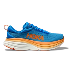 Hoka Men's Bondi 8 WIDE (CSVO - Coastal Sky/Vibrant Orange)